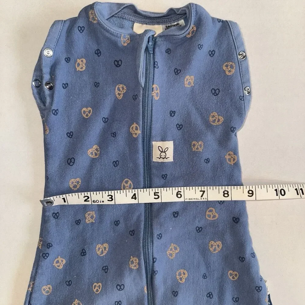 Ergo Pouch Sleep Sac 1.0 TOG 3-6 Months Size 00 Newborn Blue Petit Pretzel - Picture 9 of 11